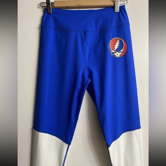 Section 119 X Grateful Dead High Rise Stealie Red White & Blue Leggings Size M - Picture 3 of 7
